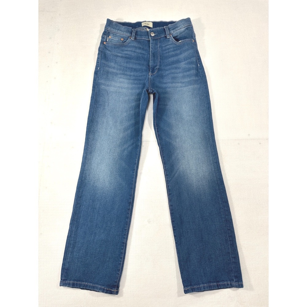 DL1961 Halle Straight High Rise Instasculpt Jeans Palm Springs Blue Size 30 - Picture 3 of 10